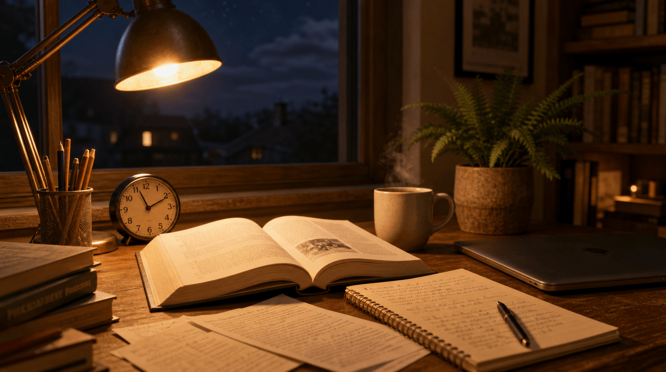 studying night before active recall